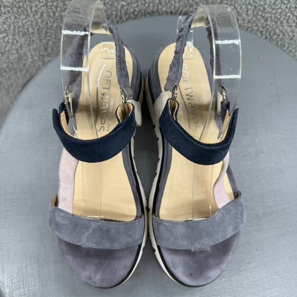 Softwaves Women's Suede Platform Sandal Calipa 02 Size 38, US 7.5-8 - Picture 7 of 15